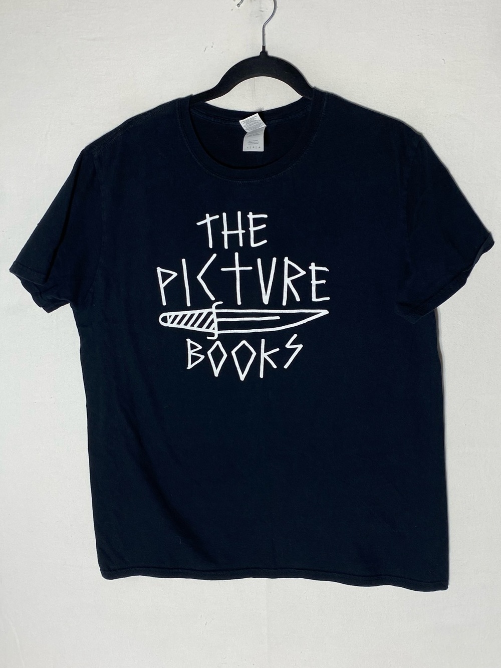 The Picture Books Dagger Logo Black Graphic Band T Shirt L Grunge Retro